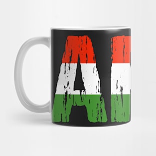 Hungarian Dad Apu Father Apa Hungary Flag Distressed Mug